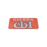 Sticker Logo Gilera CB1 Orange/Silver