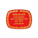 Sticker Kreidler 210KM/H 80X65MM