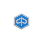 Piaggio Logo sticker Blue/Chrome Hex