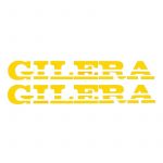 Stickerset Gilera Turbo Cut text Yellow