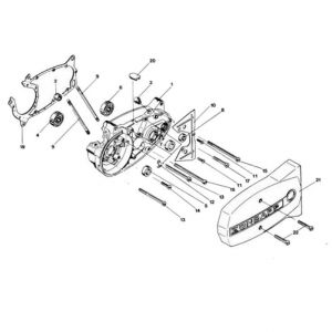 01. Zundapp 529 3G Crankcase Left