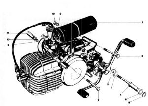 Engine block Kreidler 5V Indirect