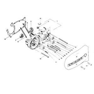 02. Zundapp 529 4/5G Crankcase Left