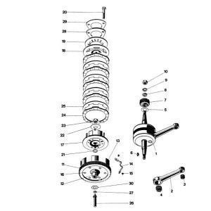 Clutch / Crankshaft Kreidler 5G Direct