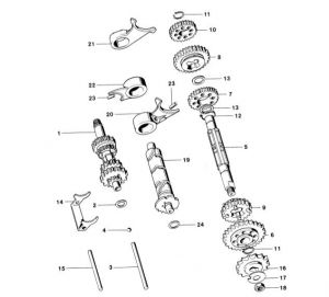 Gear box Kreidler 5G Direct