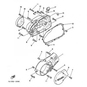 Crankcase Cover Yamaha DT50MX