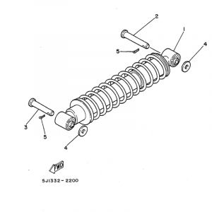 Shock absorber Yamaha DT50MX