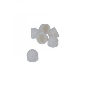 Nut cap White - Smooth - M12