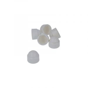 Nut cap White - Smooth - M10