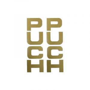 Stickerset Front fork Puch Maxi Gold 26X94MM