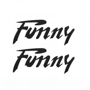 Stickerset Citta Funny Black 115X45MM