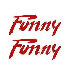 Stickerset Citta Funny Red 115X45MM