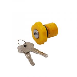 Oil Tank Cap with Lock Yellow Honda MT/MB