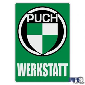 Werkstatt Sticker Puch Deutsch
