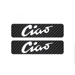 Tank stickers Ciao Carbon/White