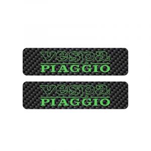 Tank stickers Vespa Piaggio Carbon/Green