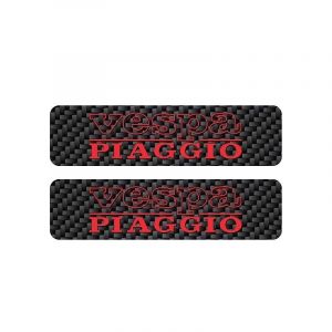 Tank stickers Vespa Piaggio Carbon/Red
