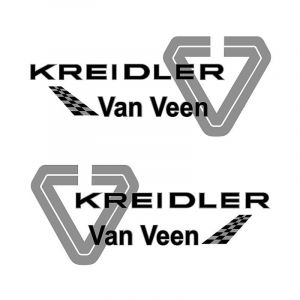 Stickerset Kreidler van Veen Silver Lined