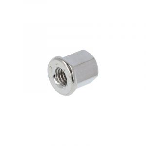 M6 Flange Nut Heightened Chrome