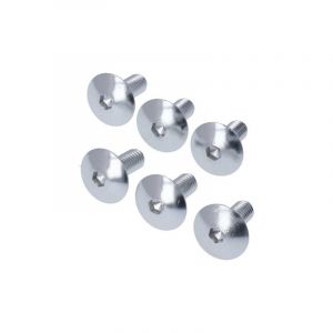 Bolts set M6X15 Aluminium Silver - 6 Pieces