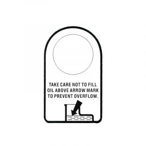 Label Oil Level Honda MB 