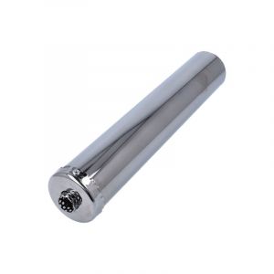 Exhaust Silencer Chrome Uni Glass wool damped DIY