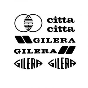 Stickerset Gilera Citta Black 7-Pieces