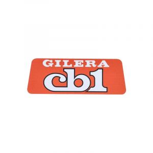 Sticker Logo Gilera CB1 Orange/White