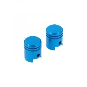 Air valve caps Model Piston Blue