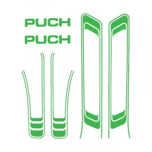 Stickerset Puch Maxi Lines Green A-Quality