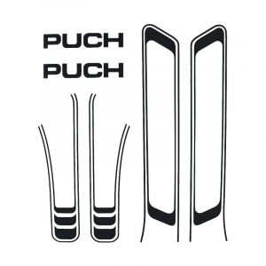 Stickerset Puch Maxi Lines Black A-Quality