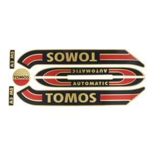 Stickerset Tomos A3 Old Model Gold/Red