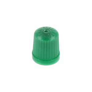 Valve Cap Green Plastic with Seal
