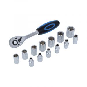 Ratchet + Caps set 14 Pieces