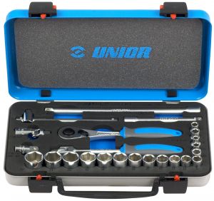 UNIOR BI Socket set 3/8"-239 A-24pcs