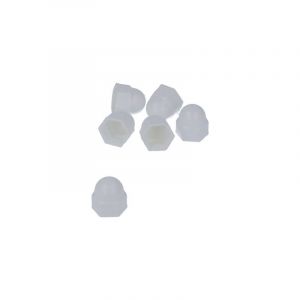 Cover M6 Hex nut White A piece