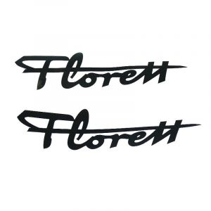 Florett Stickers Black 120MM 2 Pieces 