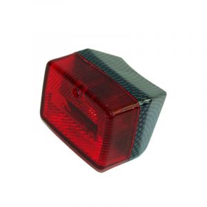Achterlicht Klein Carbon-Rood Maxi