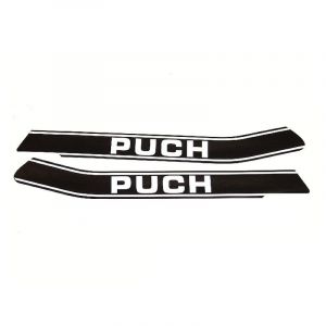 Tank stickerset Black/White Puch MONZA