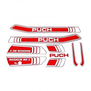 Stickerset Puch Magnum MKII Red/White