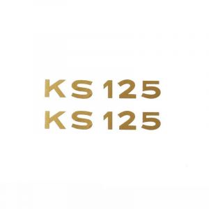 Stickerset Text Zundapp KS125 Gold