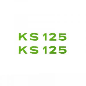 Stickerset Text Zundapp KS125 Green