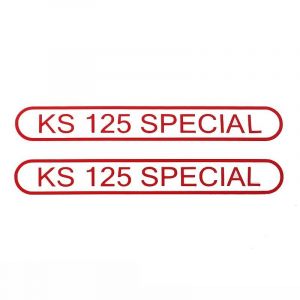 Stickerset Tank Zundapp KS125 Special Red