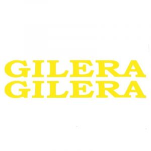 Gilera Word Stickerset Yellow