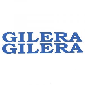 Gilera Word Stickerset Blue