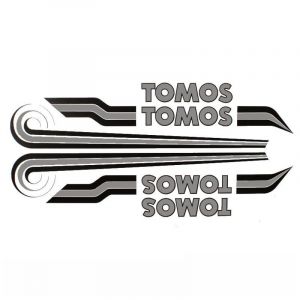Stickerset Tomos A3 Bullet 79/80 Grey / Black