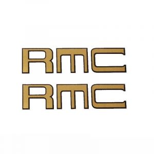 Framesticker set Kreidler RMC Gold/Black 70X20MM
