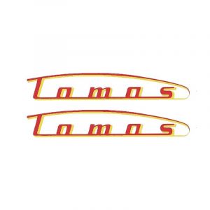 Stickerset Tank Tomos 2/3G Yellow/Red