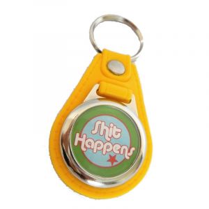 Keychain Yellow Shit Happens