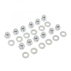 Cap nuts set Galvanized + Rings Kreidler rims 12 Pieces